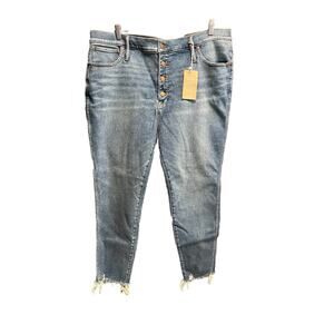 Madewell 10"‎ High Rise Skinny Cutoff Women's Jeans Size 36